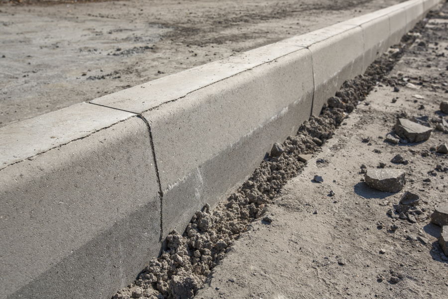 Concrete Curbing by Wilber & Son Landscaping LLC