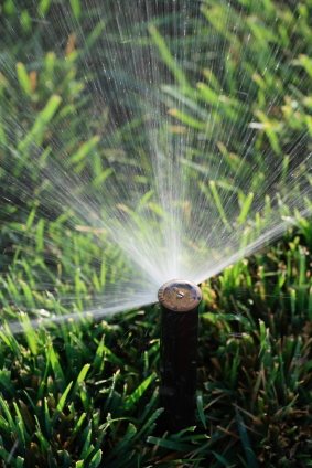 Lawn sprinkler service by Wilber & Son Landscaping LLC.